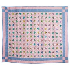 Soft Pink Vintage Patchwork Quilt