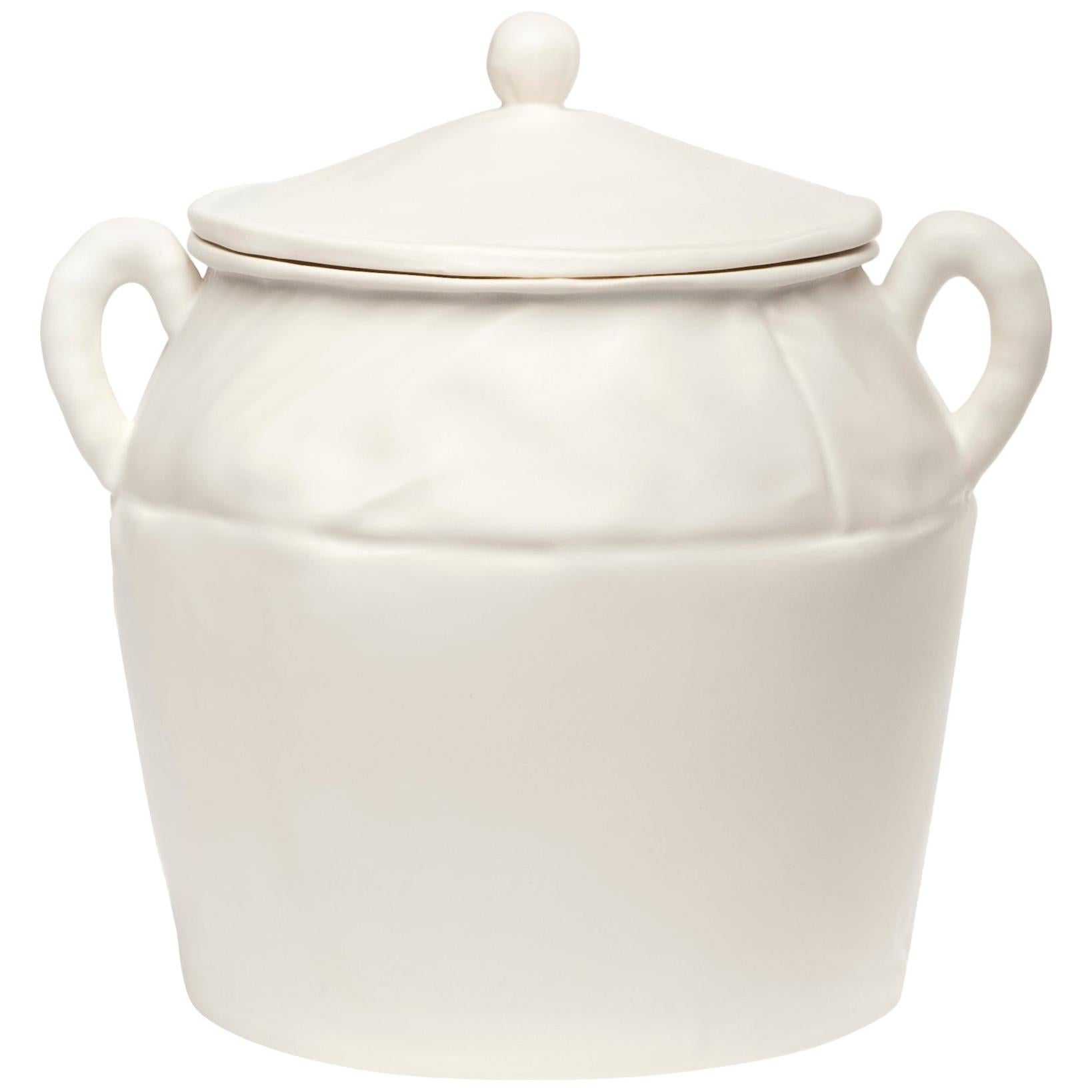 Soft Pot, White Ceramics For Sale