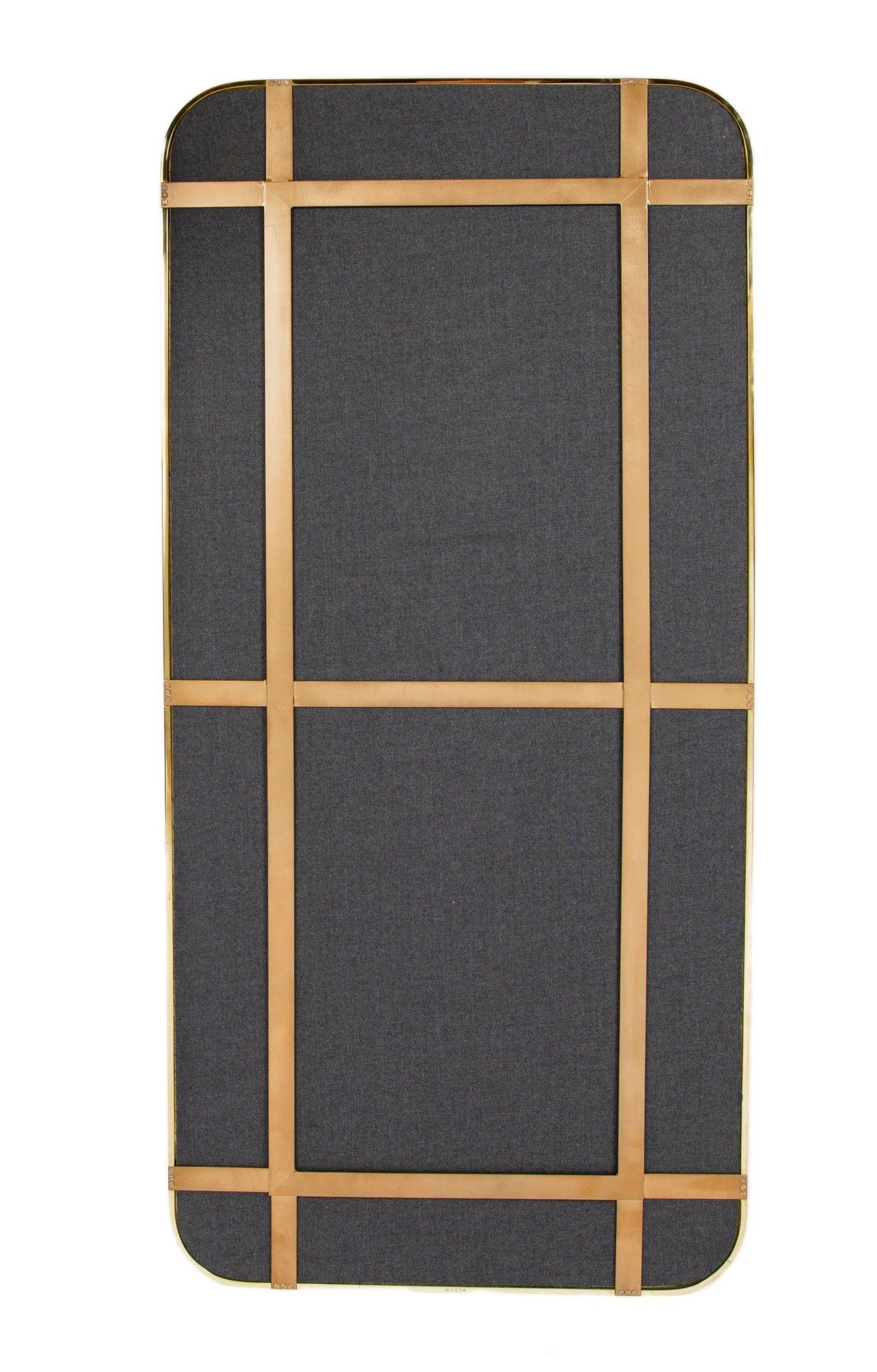 Soft Rectangle Wall Mirror in Bronze, Made to Order In Excellent Condition For Sale In Sagaponack, NY