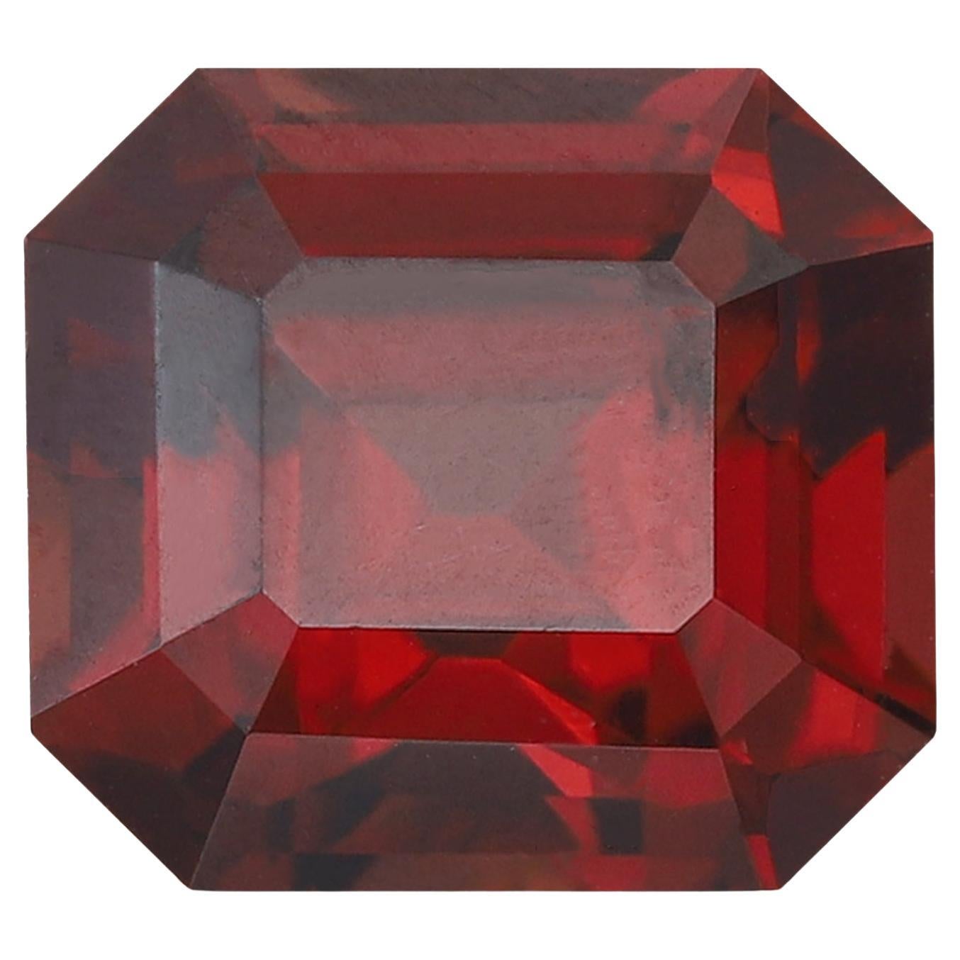 Pierre grenat rouge doux de Malawi pour bijouterie, 1,45 carats Pierre grenat pour bijouterie