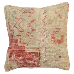 Retro Soft Red Turkish Rug Pillow