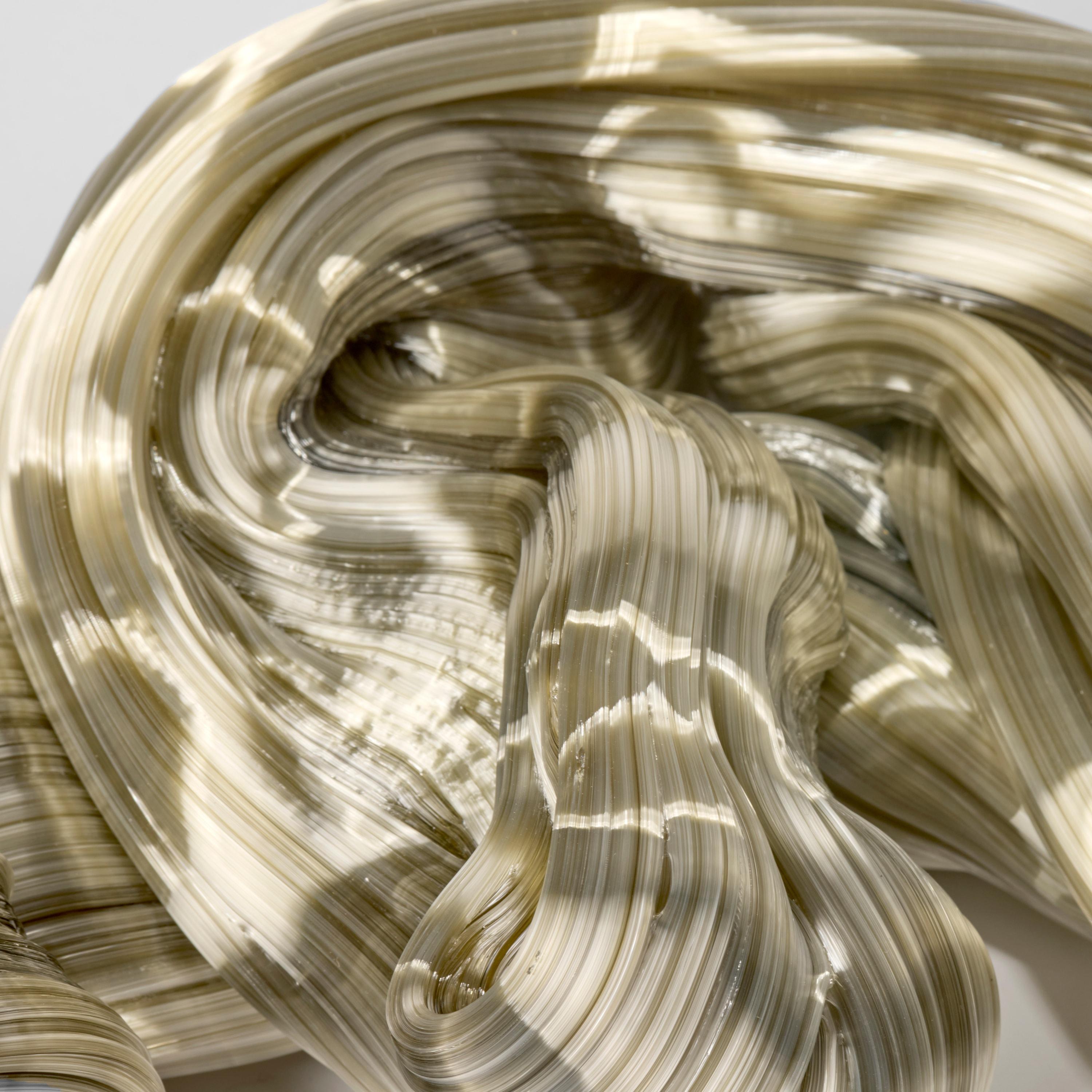 XXI secolo e contemporaneo Soft Rock in Oliver III, scultura astratta in vetro di Maria Bang Espersen in vendita