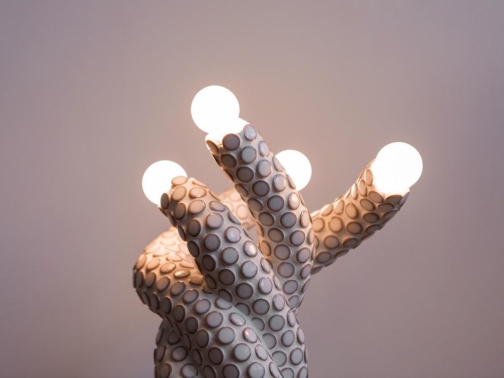Mosaic Soft Serve Sculptural Table Lamp For Sale