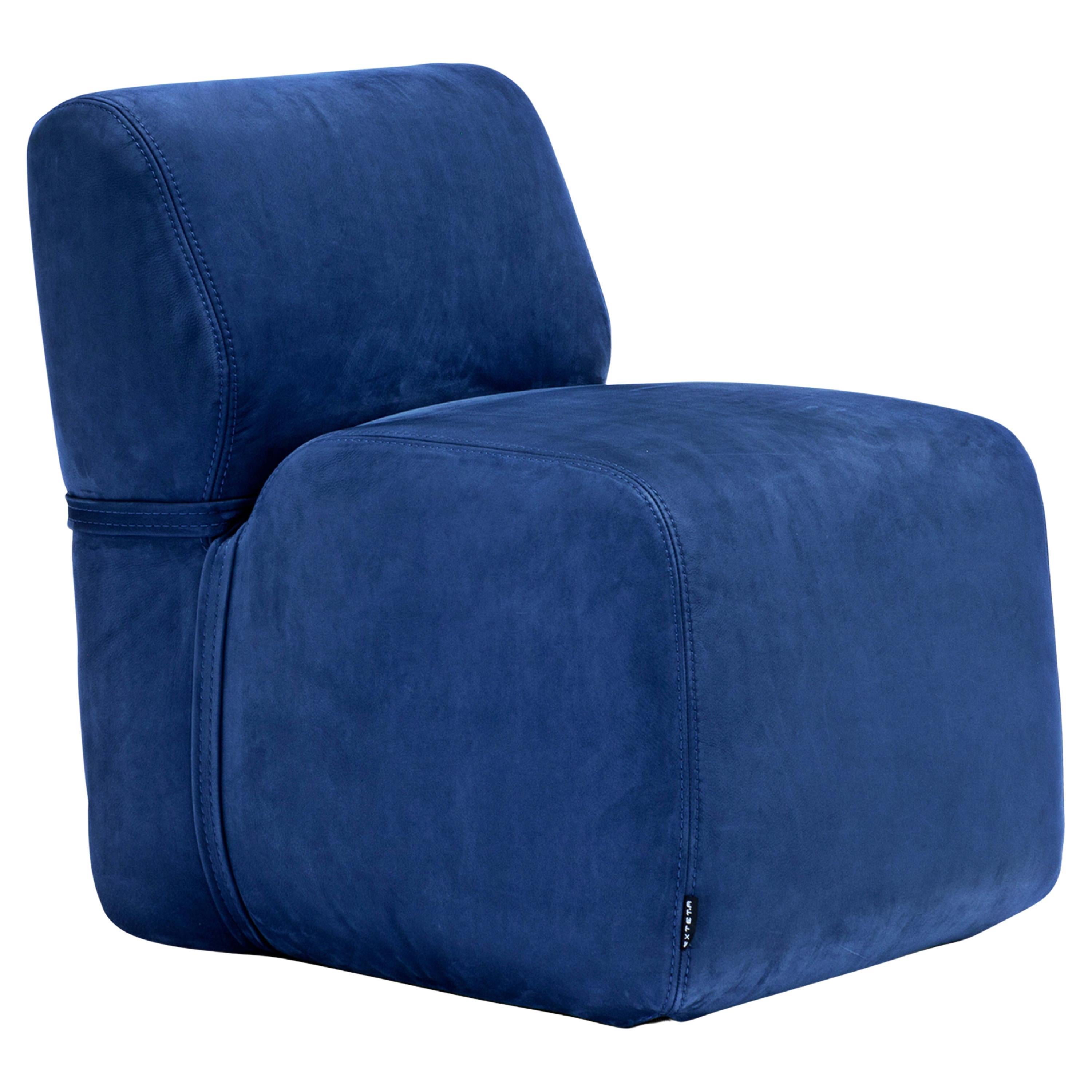 Soft Small Blue Lounge Chair For Sale At 1stdibs