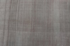 Soft Stripe Neutral Vintage Turkish Kilim Rug 4'10" X5'10"