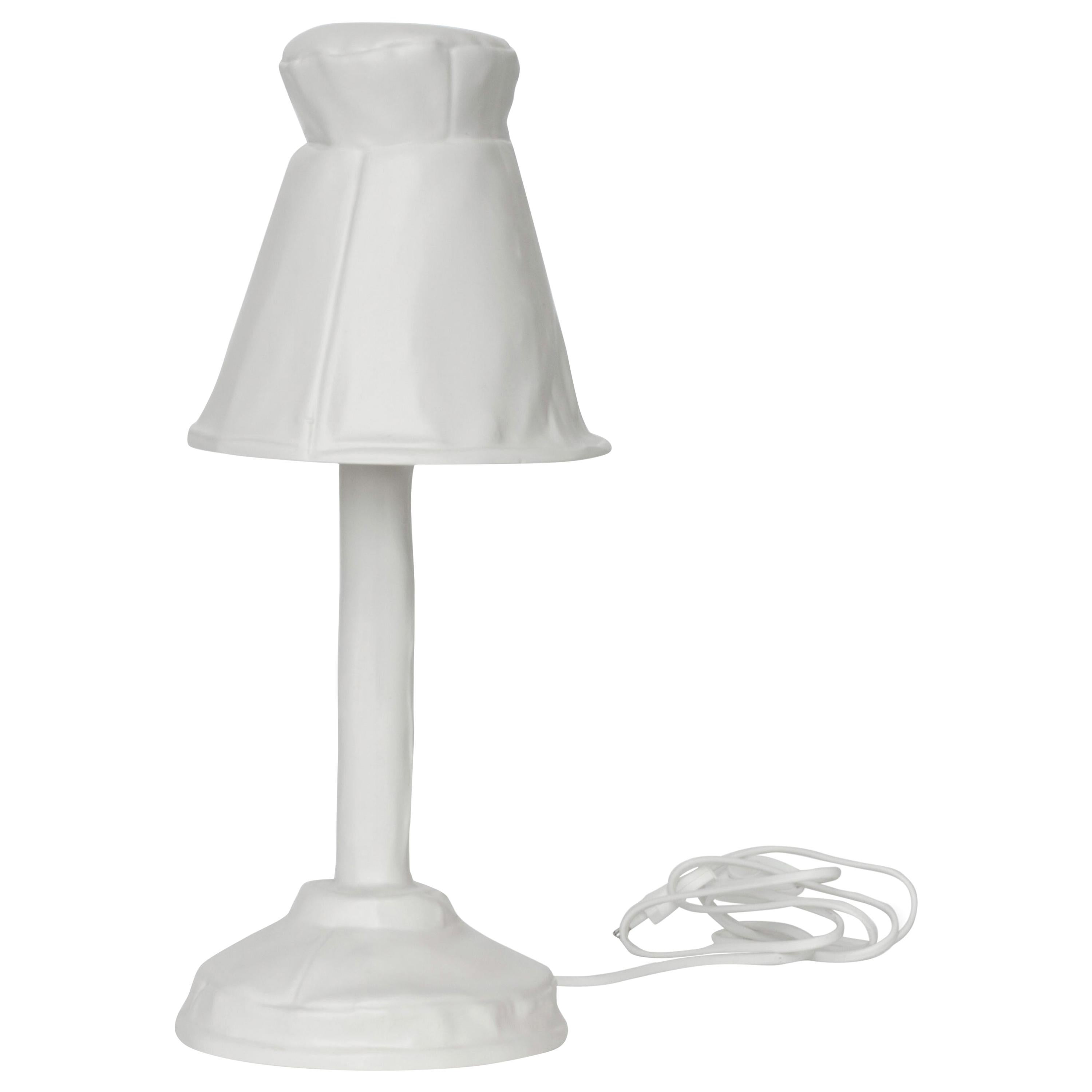 Lampada da tavolo Soft 01, Ceramica bianca