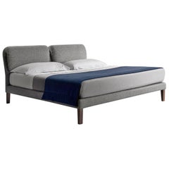 "Soft to the Touch" Contemporary Bed, Handmade in Italy, Customizable