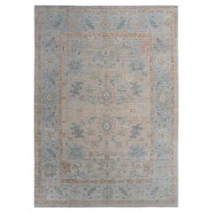 Soft Turkish Oushak Handmade Rug