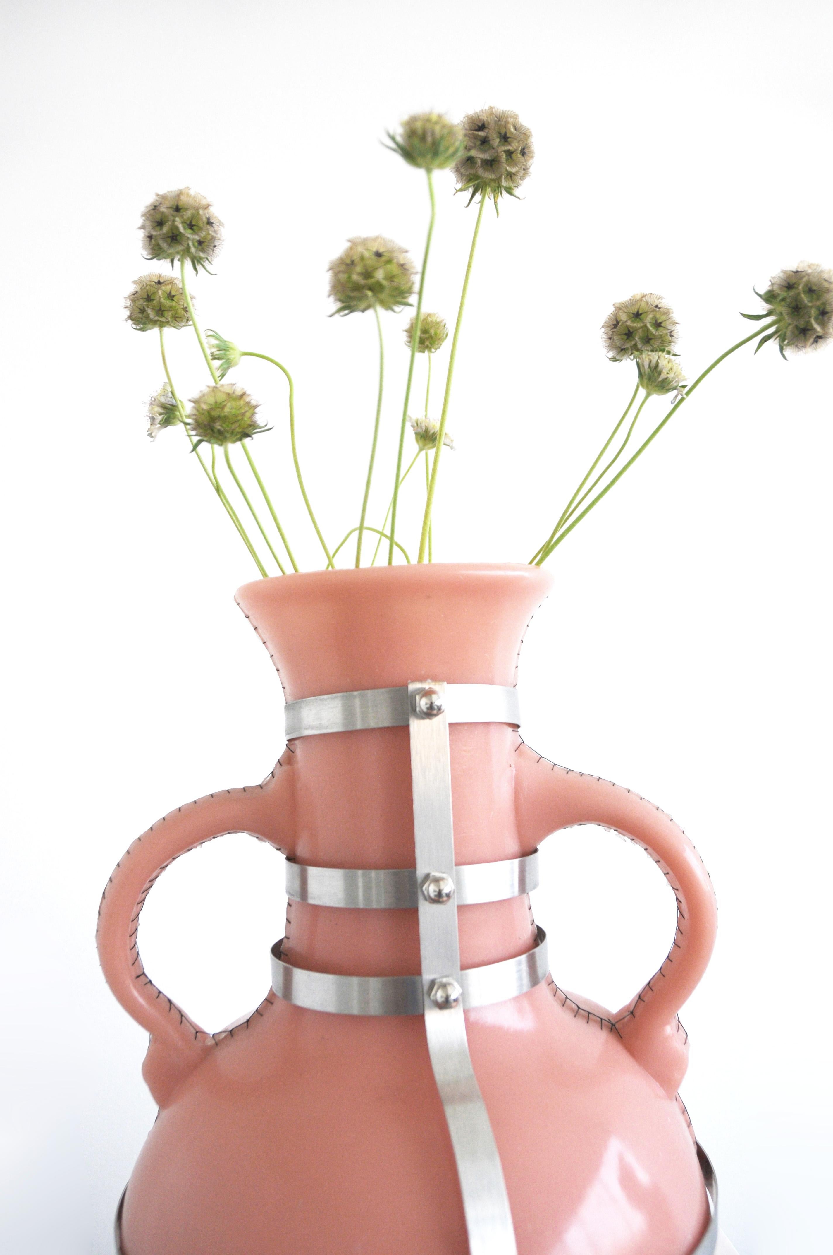 Contemporary Soft Vase Sculptural Vessel For Sale