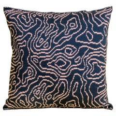 Soft Viscose Pillowcase in Navy/Pink
