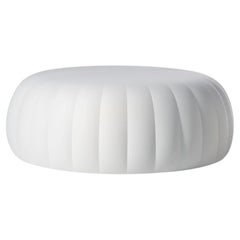 Soft White Gelée Grand Pouf by Roberto Paoli