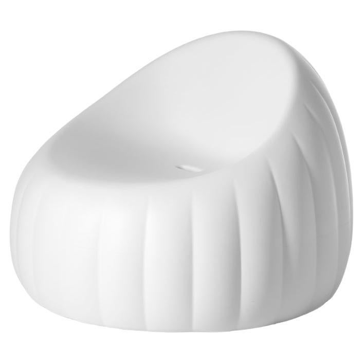 Soft White Gelée Lounge Armchair by Roberto Paoli For Sale