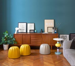 Soft White Gelée Pouf by Roberto Paoli