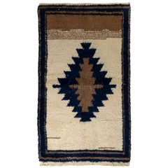 Tapis Tulu en laine souple, tapis au design géométrique simple, options personnalisées disponibles