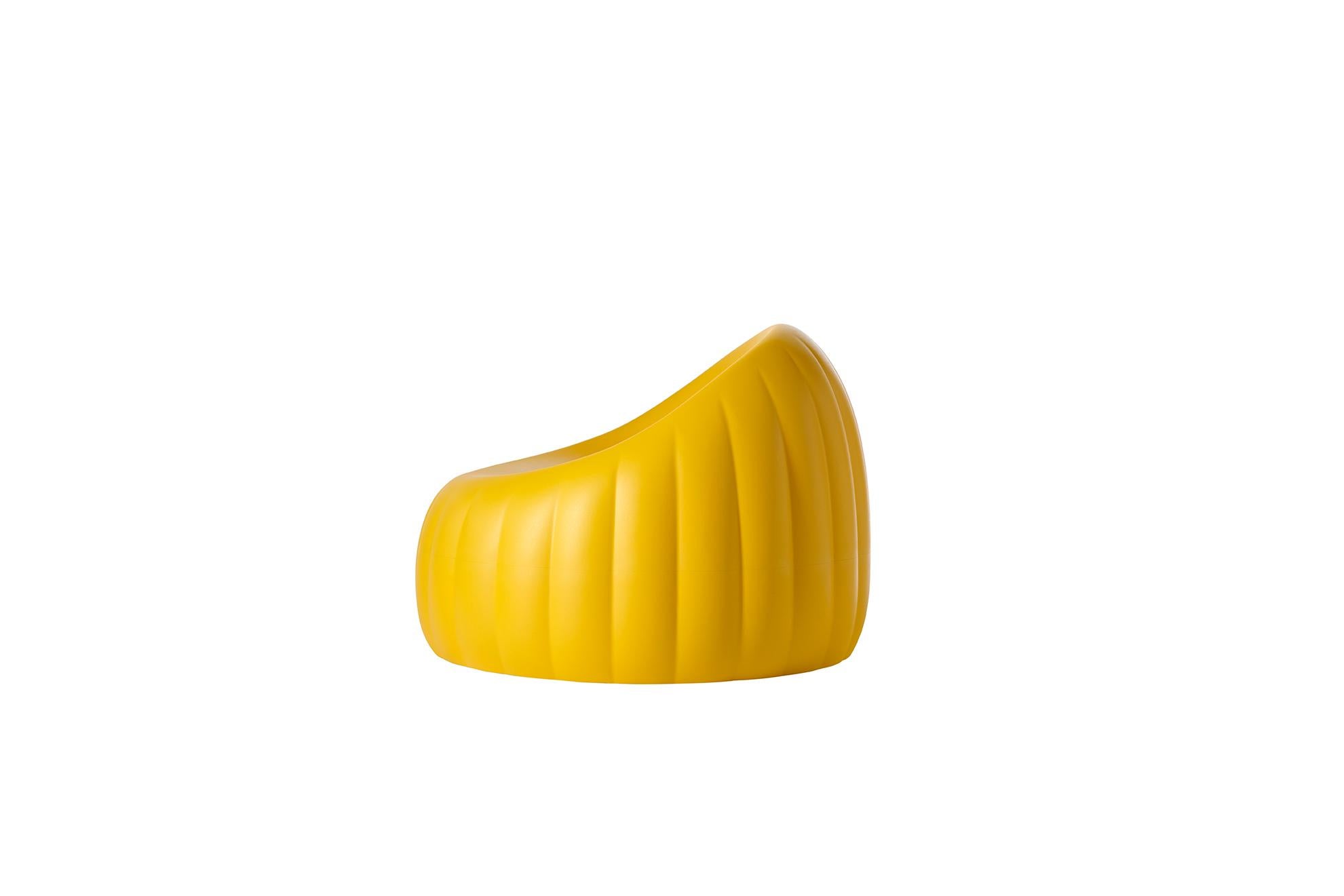 Lounge-sessel aus gelbem gelée von Roberto Paoli im Angebot 5