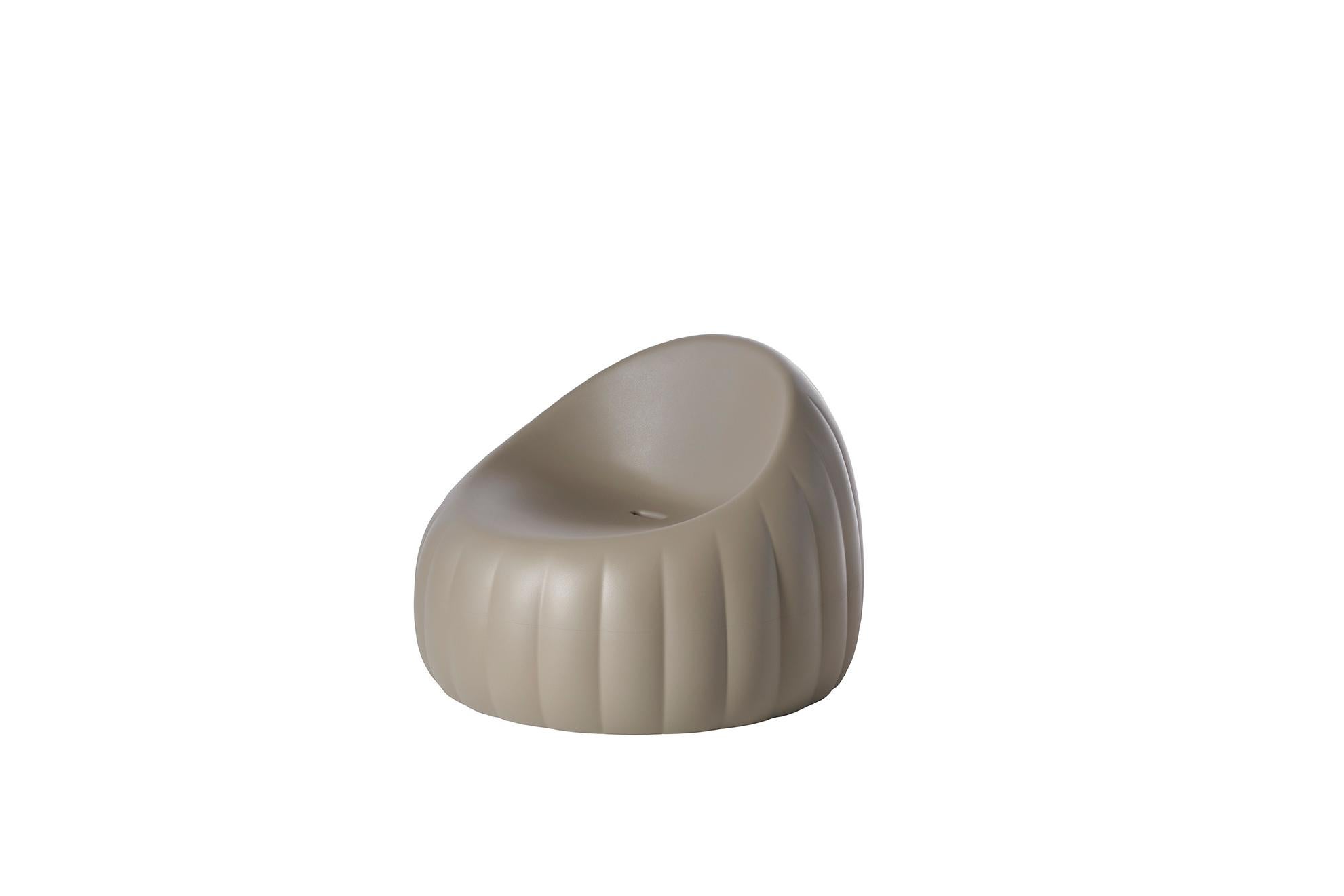Soft Yellow Gelée Lounge Armchair by Roberto Paoli In New Condition For Sale In Geneve, CH