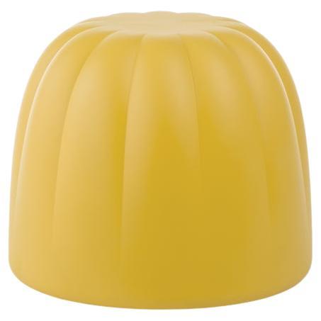 Soft Yellow Gelée Pouf by Roberto Paoli For Sale