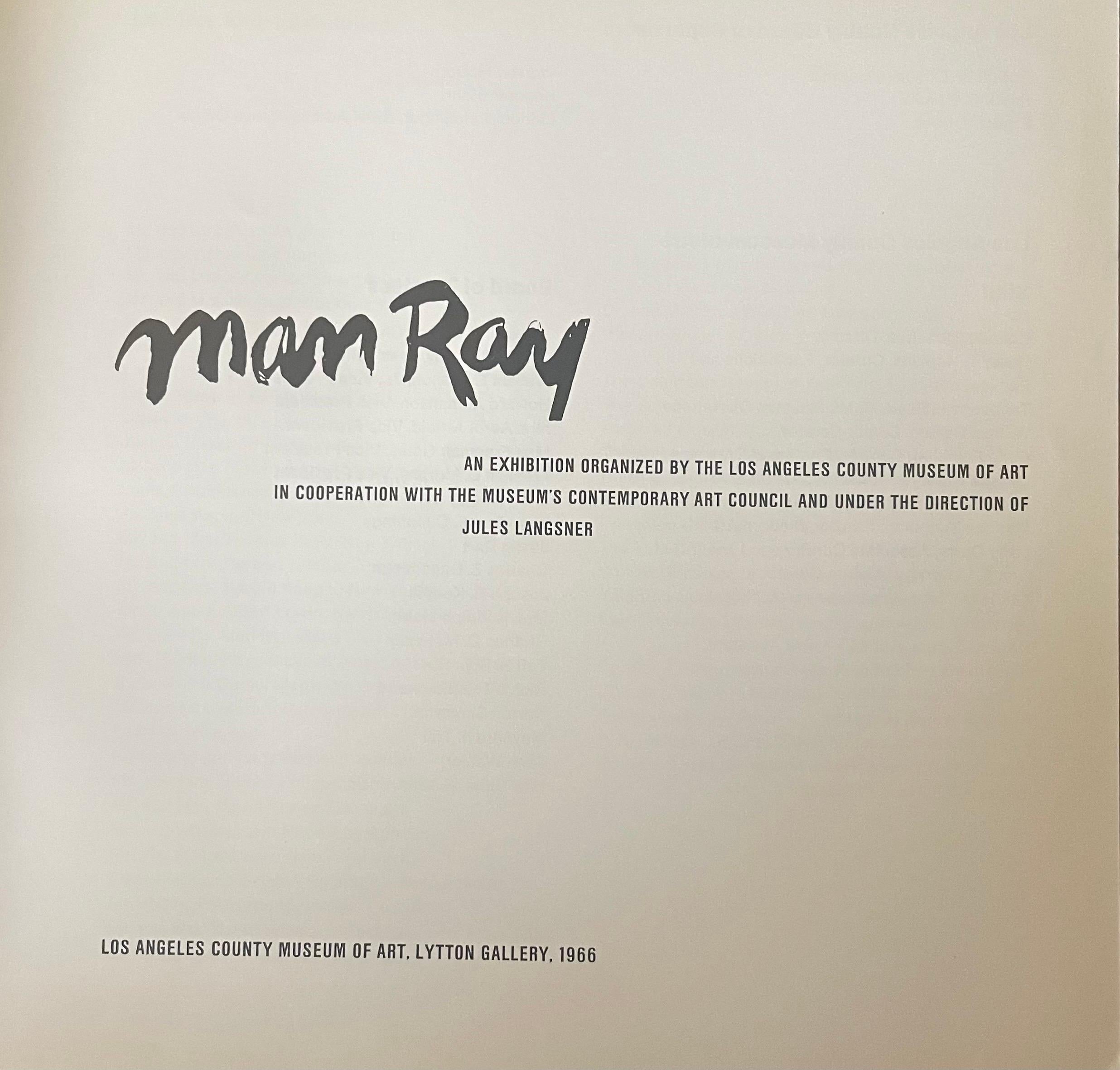 Mid-Century Modern Softbound Program, 1966 Man Ray Los Angeles County Museum of Art Exhibition For Sale