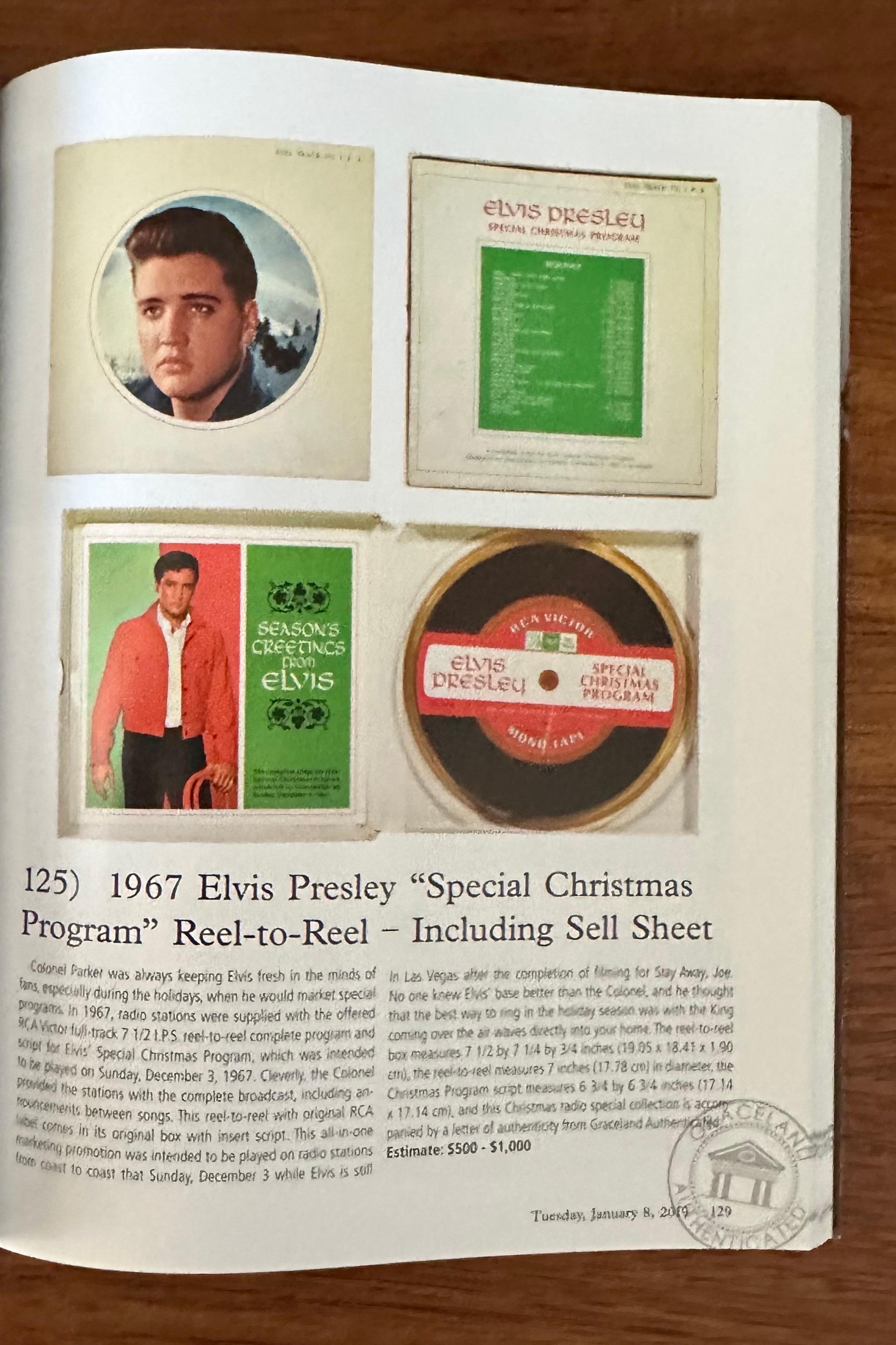 Programe « The Auction at Graceland » Elvis Presley 2018 en vente 4
