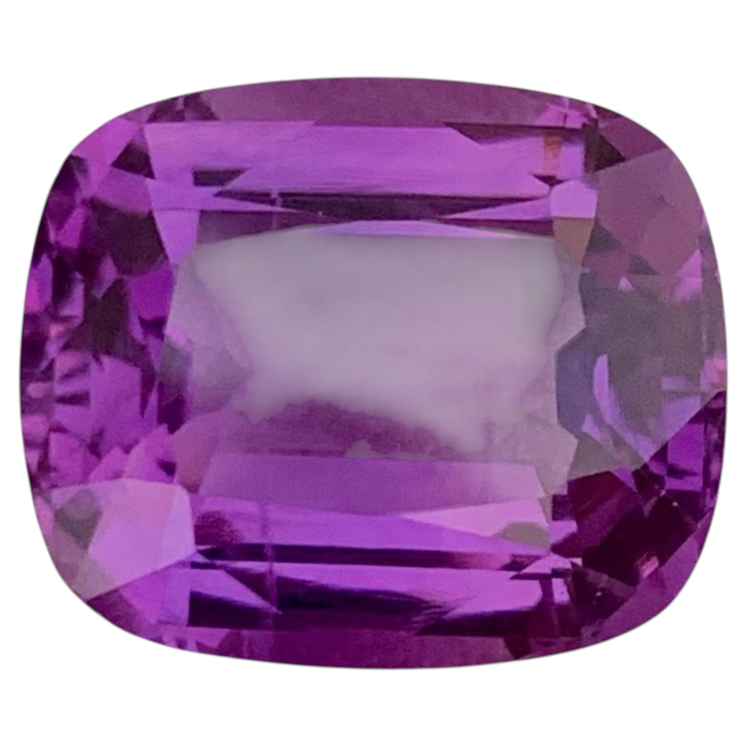 Softening Purple Amethyst Stone 8.70 carats Cushion Cut Natural Brazilian Gem