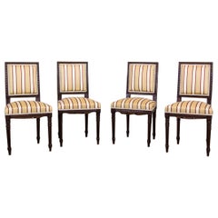 Antique Softly Upholstered Chairs in the Louis XVI Type, circa Early 20th Century