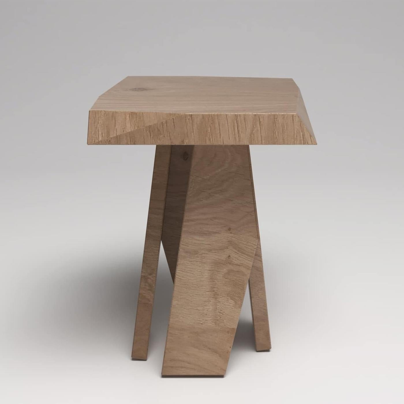 French Softo Oak Stool For Sale
