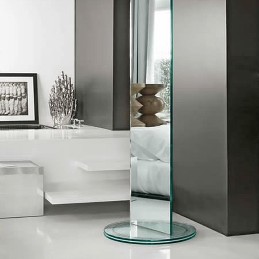 Italian Soglia Floor Mirror, Designed by Isao Hosoe, Made in Italy For Sale