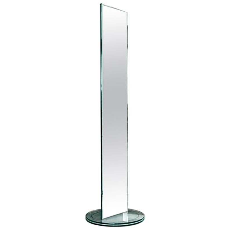 Soglia Floor Mirror, Designed by Isao Hosoe, Made in Italy