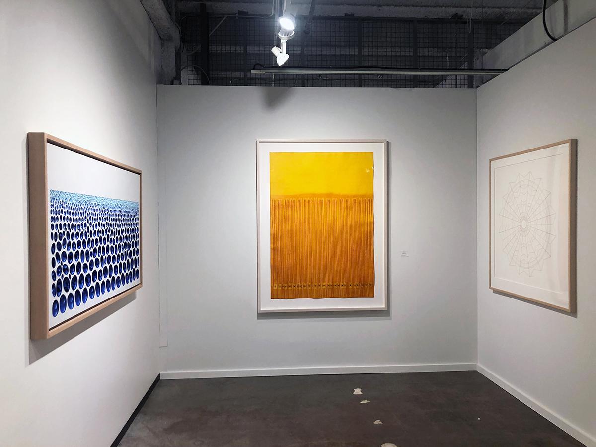 Sohan Qadri
Ananda XI, 2007
Ink and dye on paper
55 x 39 inches
139.7 x 99.1 cm
SQ723(07103)

The late artist, poet and Tantric guru Sohan Qadri was one of the few modern painters of note deeply engaged with spirituality. He abandoned representation