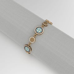 SOHNAA 18Kt Gold Diamond Enamel Miraas Omira Bracelet Medium