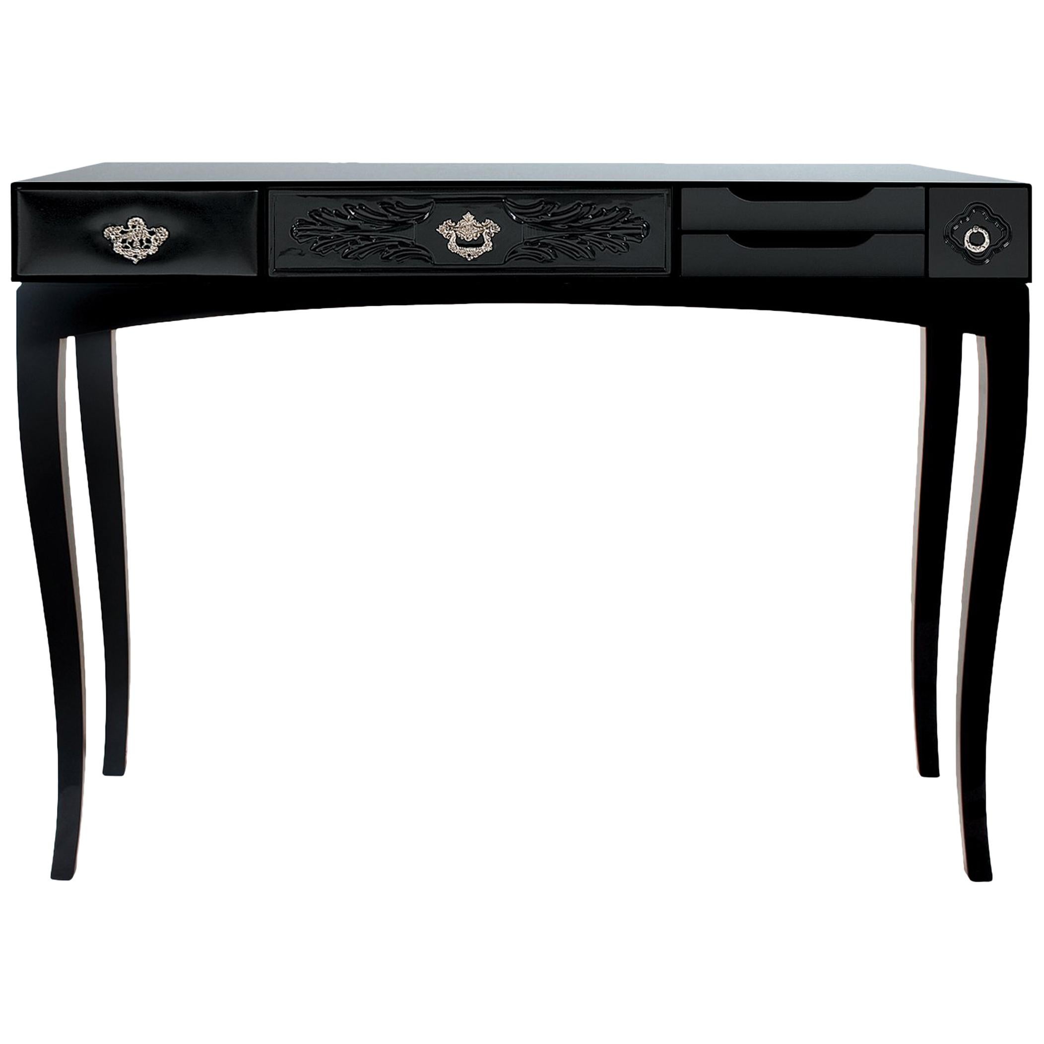 Soho Console Table in Black For Sale