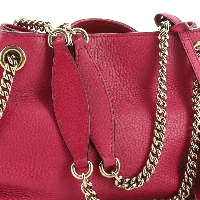 Women's or Men's Soho Chain Strap Shoulder Bag Leather Mini