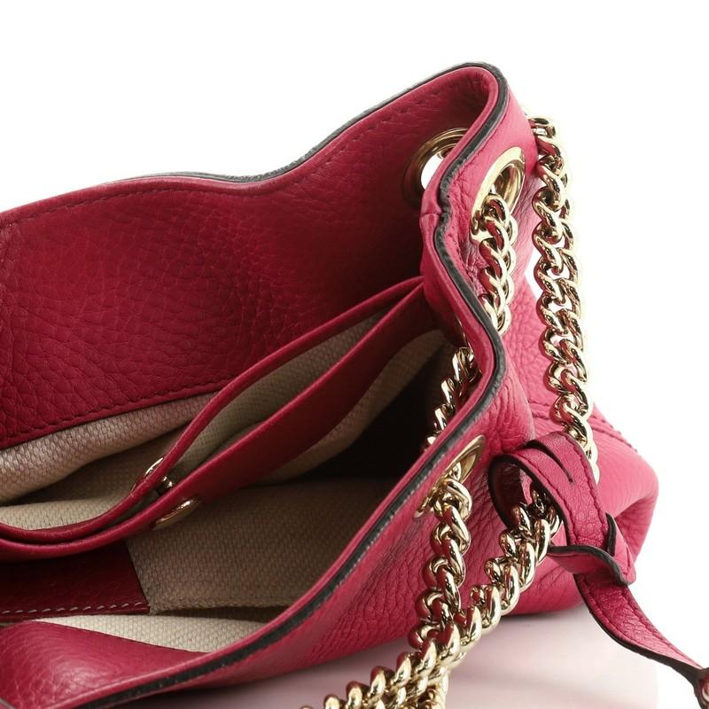 Soho Chain Strap Shoulder Bag Leather Mini 1