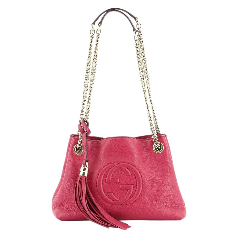 Soho Chain Strap Shoulder Bag Leather Mini