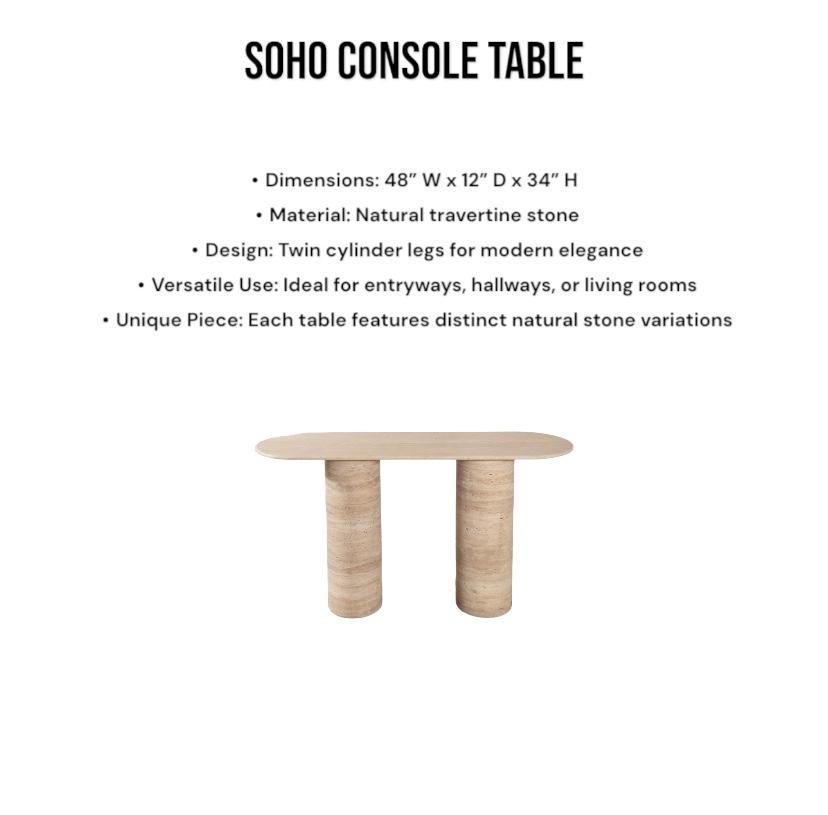 Fatto a mano Tavolo Console SOHO, 48