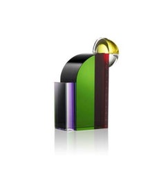 Soho Crystal Book End, Handsculpted Contemporary Crystal