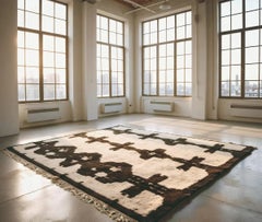 Berber Wool Rug SOHO Large Handwoven Minimalist Contemporary Custom Design