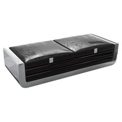 "Soho" Daybed with Stainless Steel, Handmade, Tailor made Leather, Istanbul