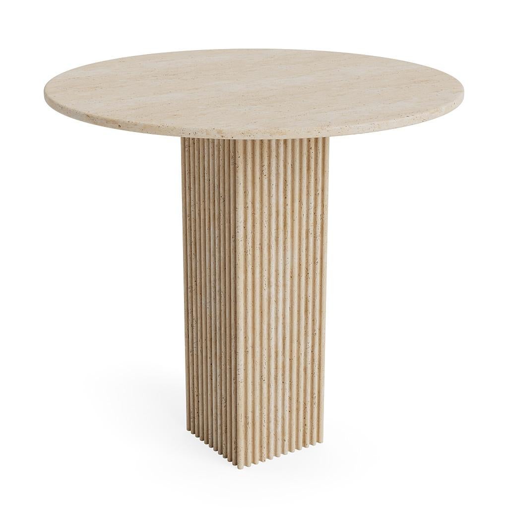 Soho Dining Table by NORR11
Dimensions: Ø 80 x H 74 cm.
Materials: Travertine and artificial stone.

The surface of the table is polished and untreated; please note that any treatment might change the color of the stone. Please contact us. 

Rich in
