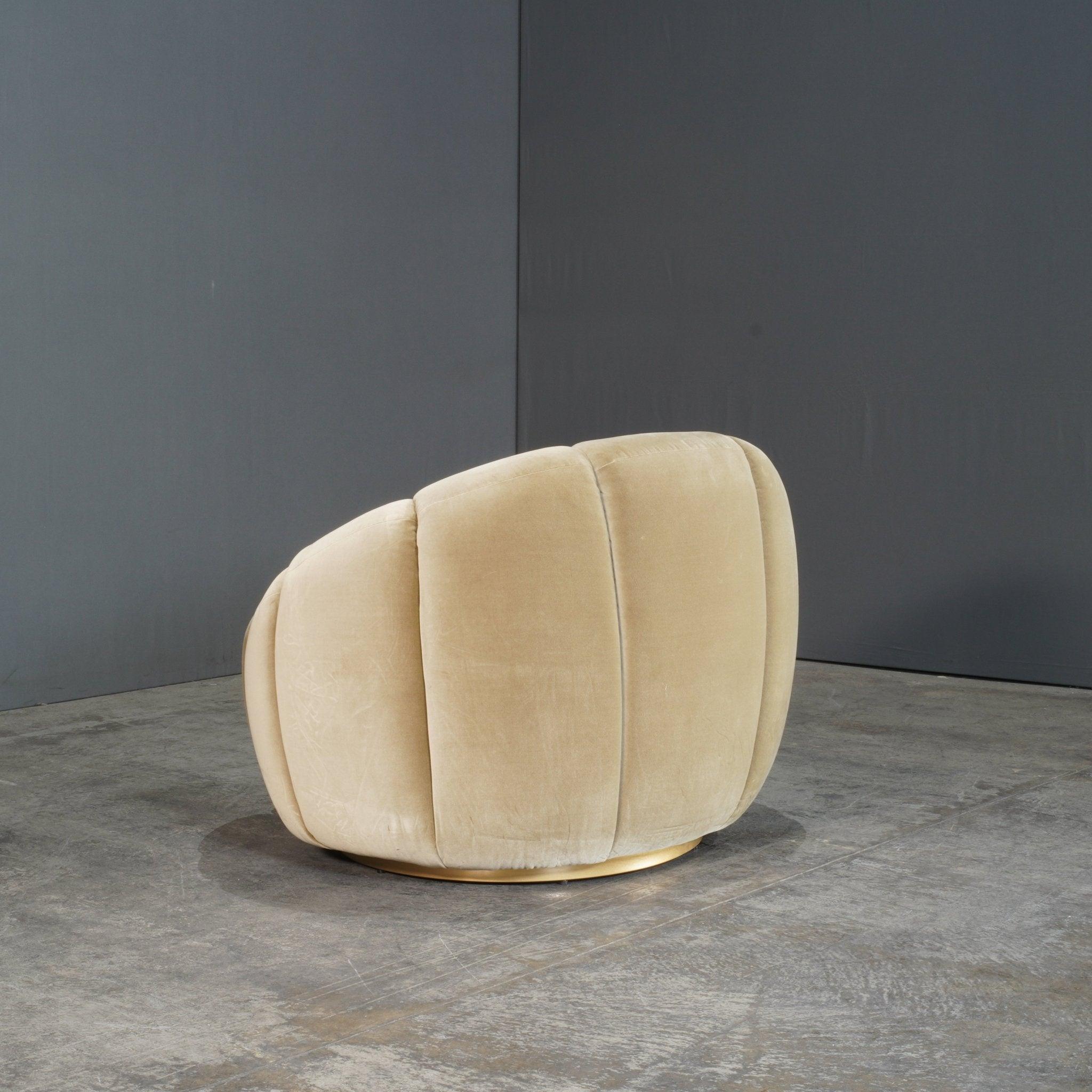 Modern Soho Home Green Velvet Garret Armchair
