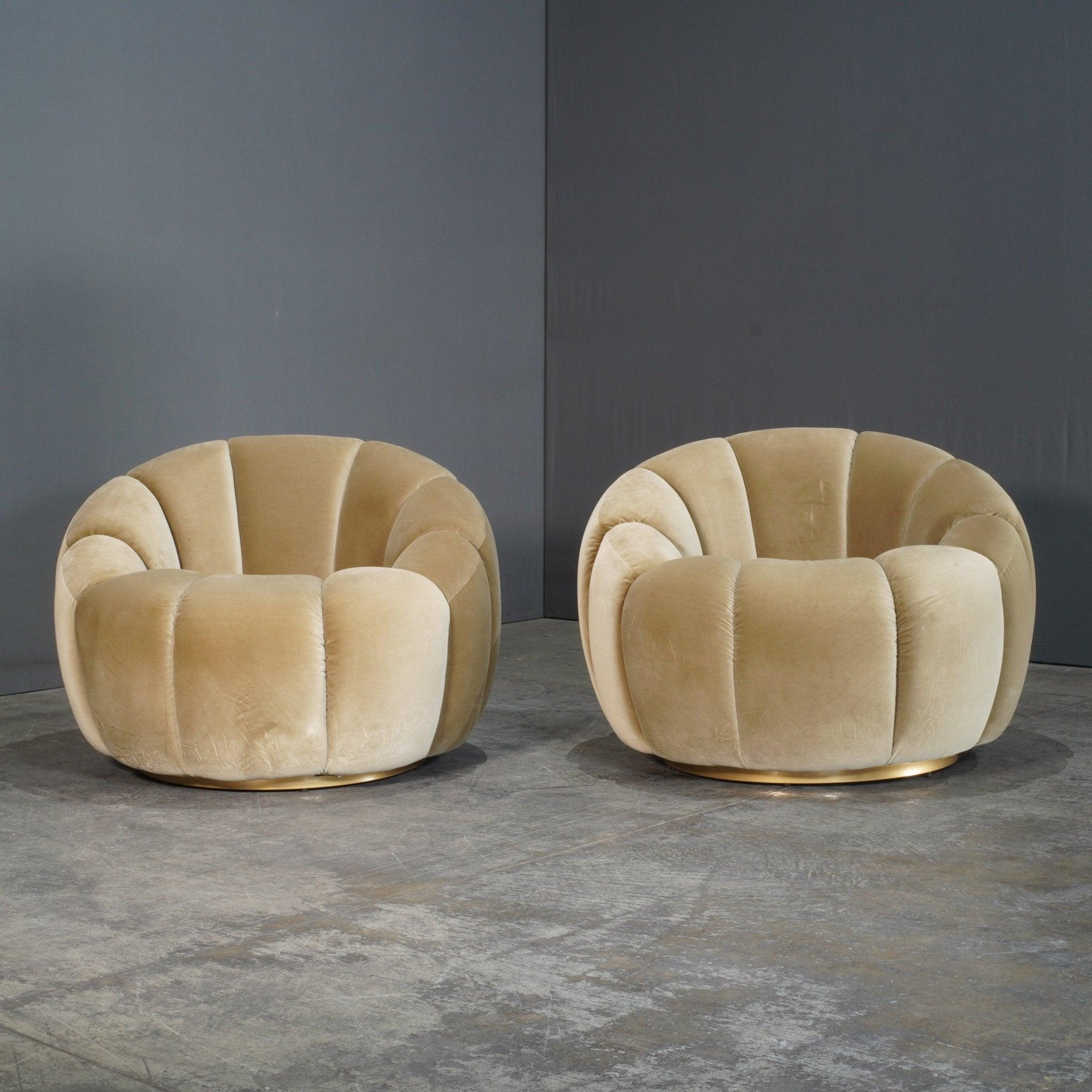 Soho Home Green Velvet Garret Armchair 1