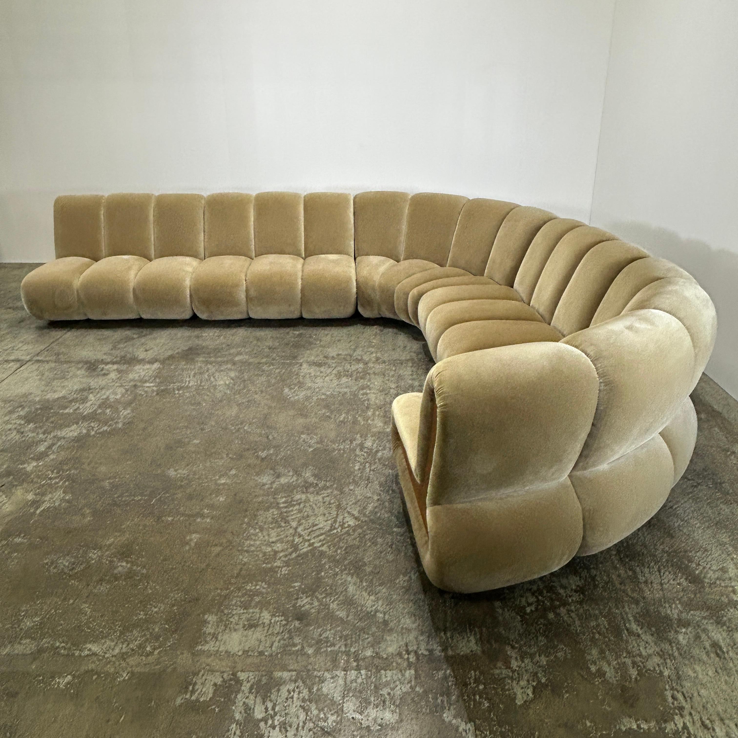 Modern Soho Home Noelle Modular Sofa For Sale