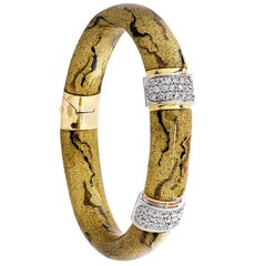 SOHO Italy Enamel & Diamond Bangle
