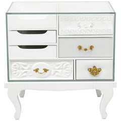 Soho Nightstand Small with Glass Top