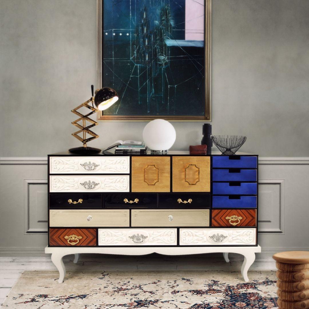Modern Contemporary Soho Sideboard With Handcrafted Fronts by Boca do Lobo For Sale 5