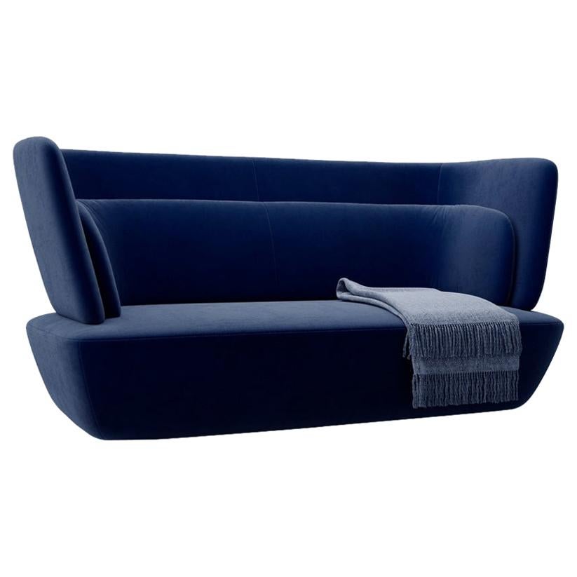Soho Blue Sofa, Designed by Stefano Bigi, Made in Italy