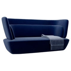 Soho Blue Sofa, Designed by Stefano Bigi, Made in Italy
