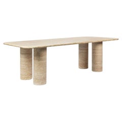 SOHO Travertine Stone Dining Table