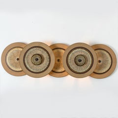 Soholm Ceramic Discs Wall Light, Denmark, 1970