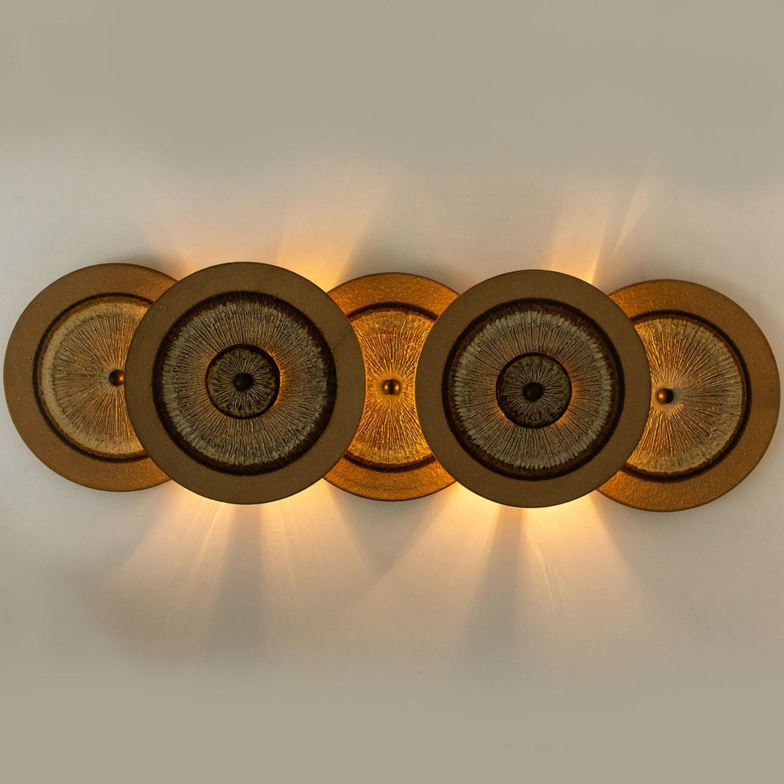 Lights en céramique de Soholm, Danemark, 1970 Bon état - En vente à Rijssen, NL